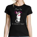 T-shirt femme Chaton | on m'attend à l'Appart' - Planetee