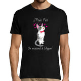 T-shirt homme Chaton | on m'attend à l'Appart' - Planetee