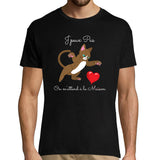 T-shirt homme Chat Chaton | on m'attend à l'Appart' - Planetee