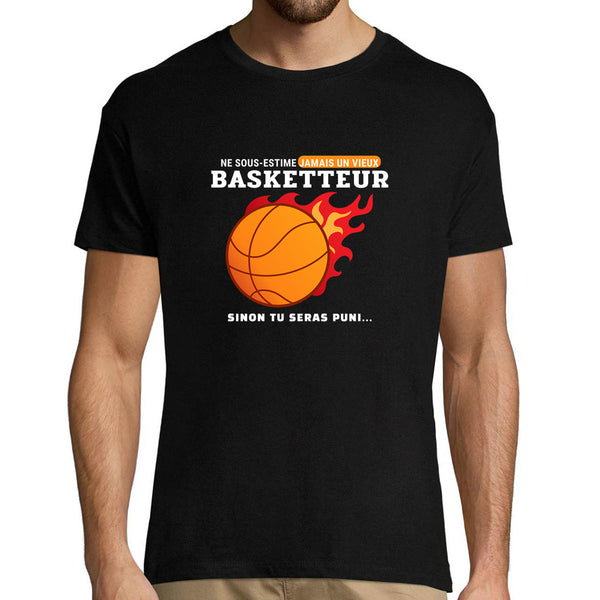 T-shirt homme Vieux Basketteur - Planetee
