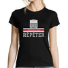 T-shirt femme Répéter Ampli Guitare Basse - Planetee