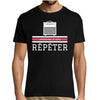 T-shirt homme Répéter Ampli Guitare Basse - Planetee