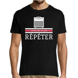 T-shirt homme Répéter Ampli Guitare Basse - Planetee