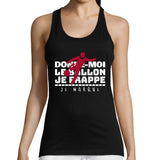 Débardeur Football Je Frappe Je Marque - Planetee
