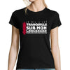 T-shirt femme Longboard Tranquille - Planetee
