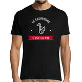 T-shirt homme Le Saxophone C'est la Vie - Planetee