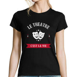 T-shirt femme Le Théâtre C'est la Vie - Planetee