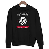 Sweat à capuche Le Volley C'est la Vie - Planetee