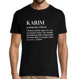 T-shirt homme Karim | Prénom Définition - Planetee