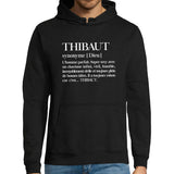 Sweat à capuche Thibaut | Prénom Définition - Planetee