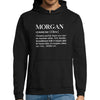 Sweat à capuche Morgan | Prénom Définition - Planetee