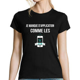 T-shirt Roméo Elvis J'manque d'application comme Les GSM - Planetee