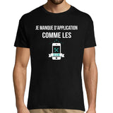 T-shirt Homme Roméo Elvis J'manque d'application comme Les GSM - Planetee