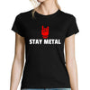 T-shirt femme Stay Metal - Planetee