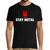 T-shirt homme Stay Metal - Planetee