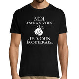 T-shirt homme Kaamelott Karadoc J'serais Vous - Je vous écouterais - Planetee