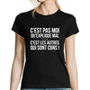 T-shirt femme Kaamelott Perceval C'est Pas Moi Qui explique Mal - Planetee