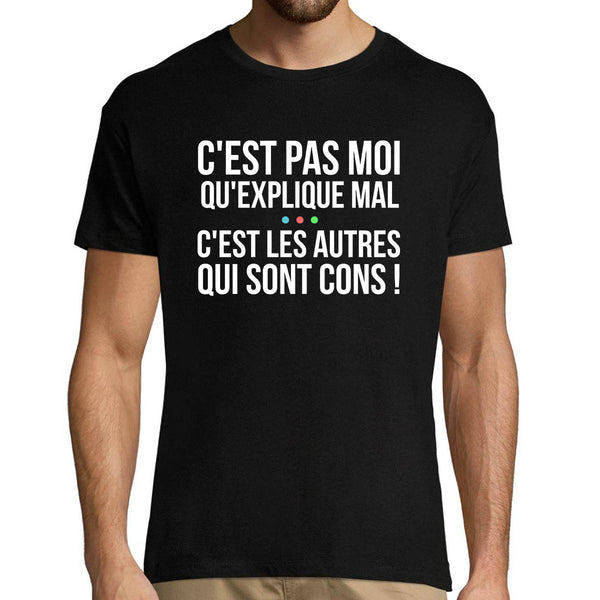 T-shirt homme Kaamelott Perceval C'est Pas Moi Qui explique Mal - Planetee