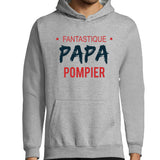 Sweat à capuche Papa Pompier - Planetee