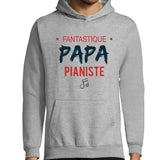 Sweat à capuche Papa Pianiste - Planetee