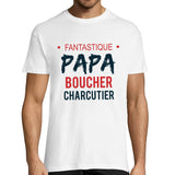 T-shirt homme Papa Boucher Charcutier - Planetee