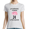 T-shirt femme Panda Amour - Planetee