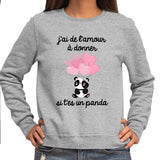 Sweat Panda Amour - Planetee