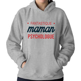 Sweat à capuche Maman Psychologue - Planetee