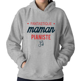 Sweat à capuche Maman Pianiste - Planetee