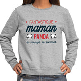 Sweat Maman Panda en Manque de Sommeil - Planetee