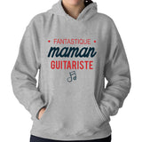 Sweat à capuche Maman Guitariste - Planetee