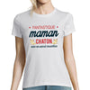 T-shirt Femme Maman Chaton avec du Caractère - Planetee