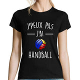 T-shirt Femme Je peux pas Handball - Planetee