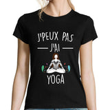 T-shirt Femme Je peux pas Yoga - Planetee