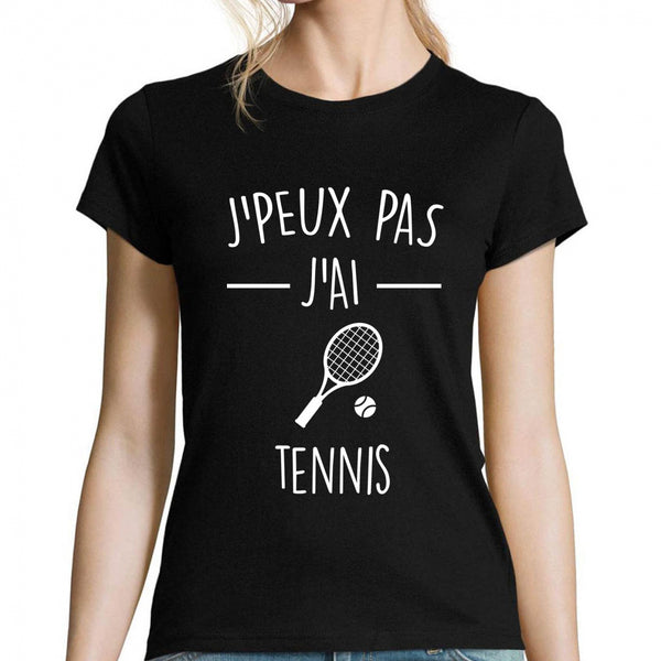 T-shirt Femme Je peux pas Tennis - Planetee