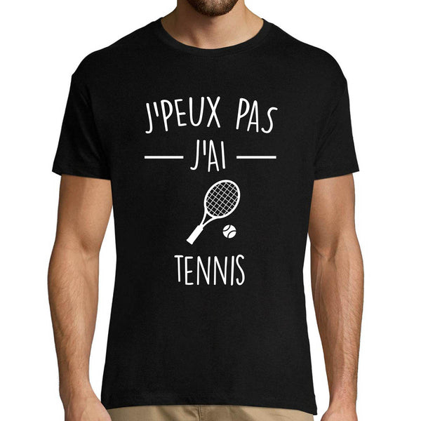 T-shirt Homme Je peux pas j'ai Tennis - Planetee