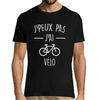 T-shirt homme Je peux pas j'ai Vélo - Planetee