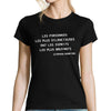 T-shirt femme Stephen Hawking Citation - Planetee