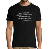 T-shirt homme Stephen Hawking Citation Personnes Silencieuses - Planetee