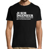 T-shirt homme Ingénieur Toujours Raison - Planetee