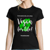 T-shirt femme Vegan for Life - Planetee