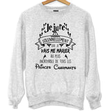 Sweat Mariage Prince Charmant - Planetee