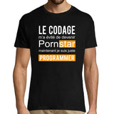 T-shirt homme Programmeur Pornstar - Planetee