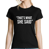 T-shirt femme That's What She Said- The Office - Planetee