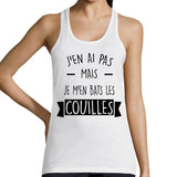 Débardeur J'en ai Pas mais Je m'en Bats Les Couilles - Planetee