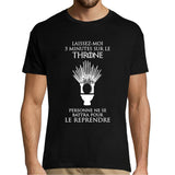 T-shirt homme humour Throne Toillettes - Planetee
