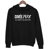 Sweat à capuche Anniversaire Cuvée 1978 - Planetee