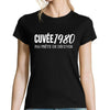 T-shirt femme Anniversaire Cuvée 1980 - Planetee