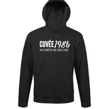 Sweat à capuche Anniversaire Cuvée 1986 - Planetee