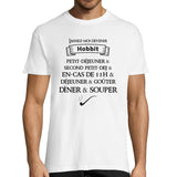 T-shirt homme Seigneur des Anneaux Repas du Hobbit - Planetee